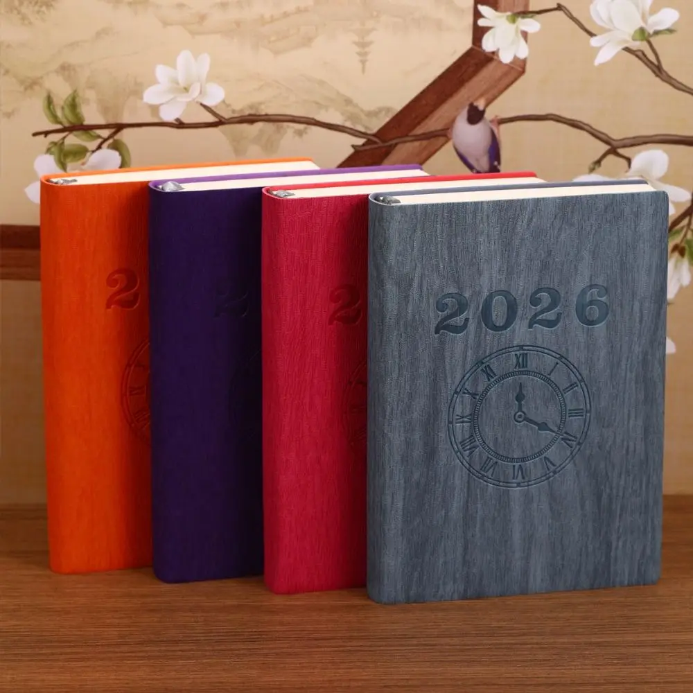 New A6 2026 Schedule Book Efficiency Manual English 365 Day Planner Time Management Notebook Students