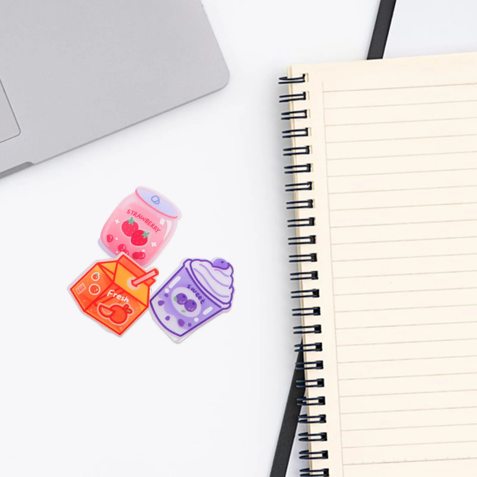 15 stuks schattige cartoon drankclips schattig kantoorbenodigdheden acryl afdichtingsclip multifunctionele documenten clips bureaubenodigdheden