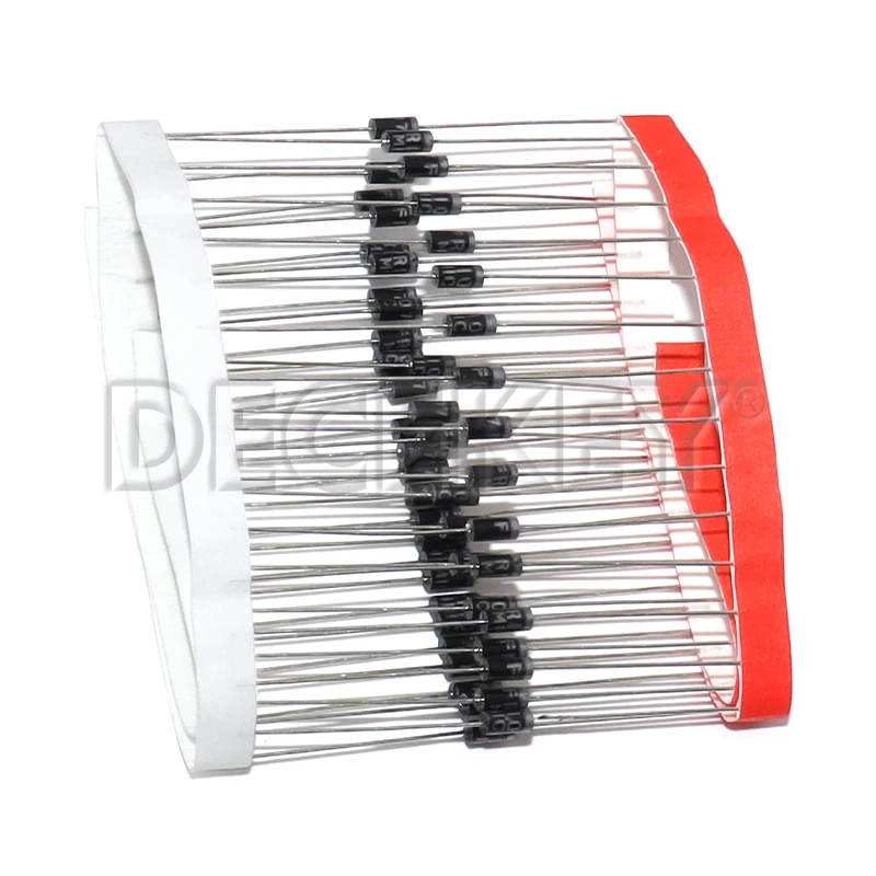 50PCS 1N5817 1N5819 1N5399 1N4937 1N4004 Schottky Rectifier Diode 1N4001 1N4007 UF4007 HER107 FR207 FR157 FR107 RL207 DO-41