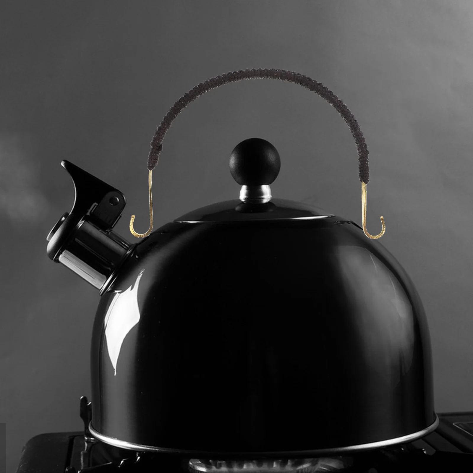 

Teapot Handle Knitting Covered U-Shaped Replacement Accessory Sturdy Practical Wear-Resistant Teapot Grip Ergonomic Kettle