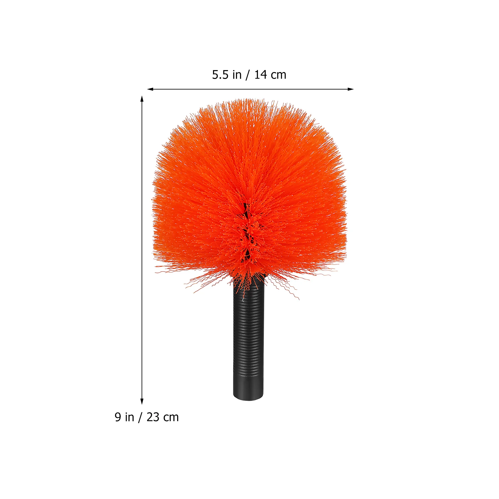 Spazzola Sweep Ragnatela Spolverino Testa Scopa Rimozione domestica Soffitto per esterni Arancione