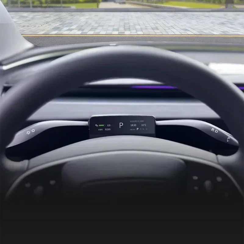 Shift lever+intelligent steering lever instrument display physical shift grip kit handle,For Tesla Model 3 Highland 2024