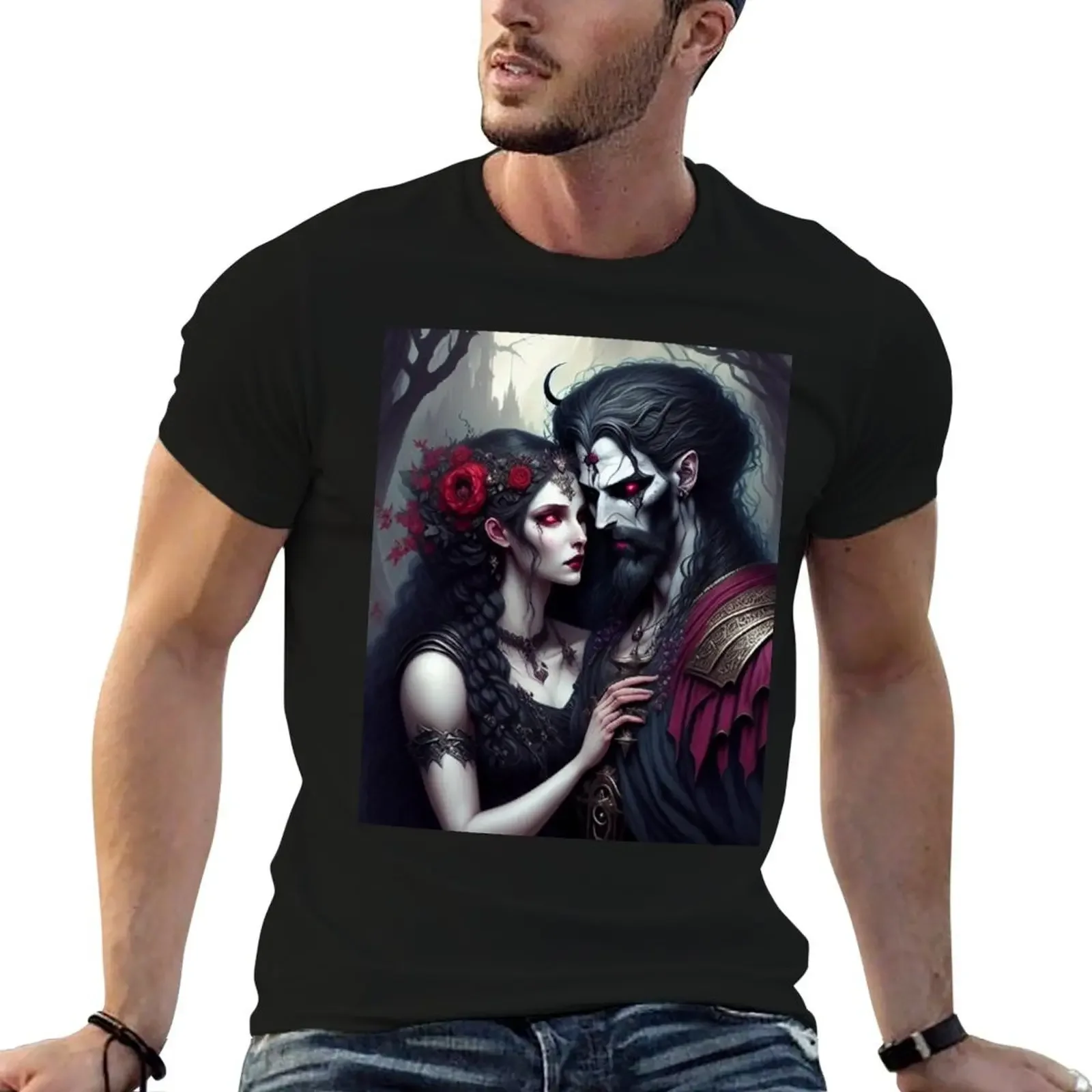 Persephone and Hades T-Shirt graphic t shirt vintage vintage t shirts plus size men clothing