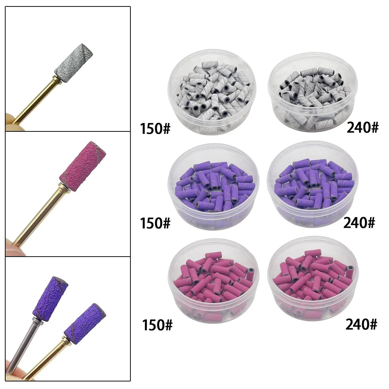 50 pezzi mini nastri abrasivi per nail art accessori durevoli per strumenti per manicure Lady