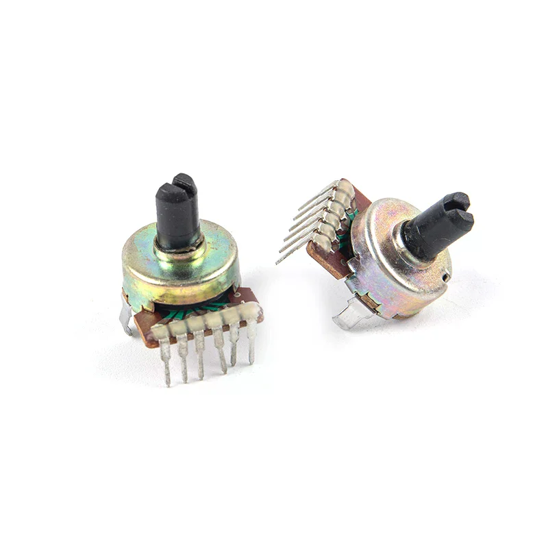 /PFU/Type 161 Semi-circular Shaft 50K B503 Potentiometer 6pin Power Amplifier Tuning Potentiometer Switch 2Pcs