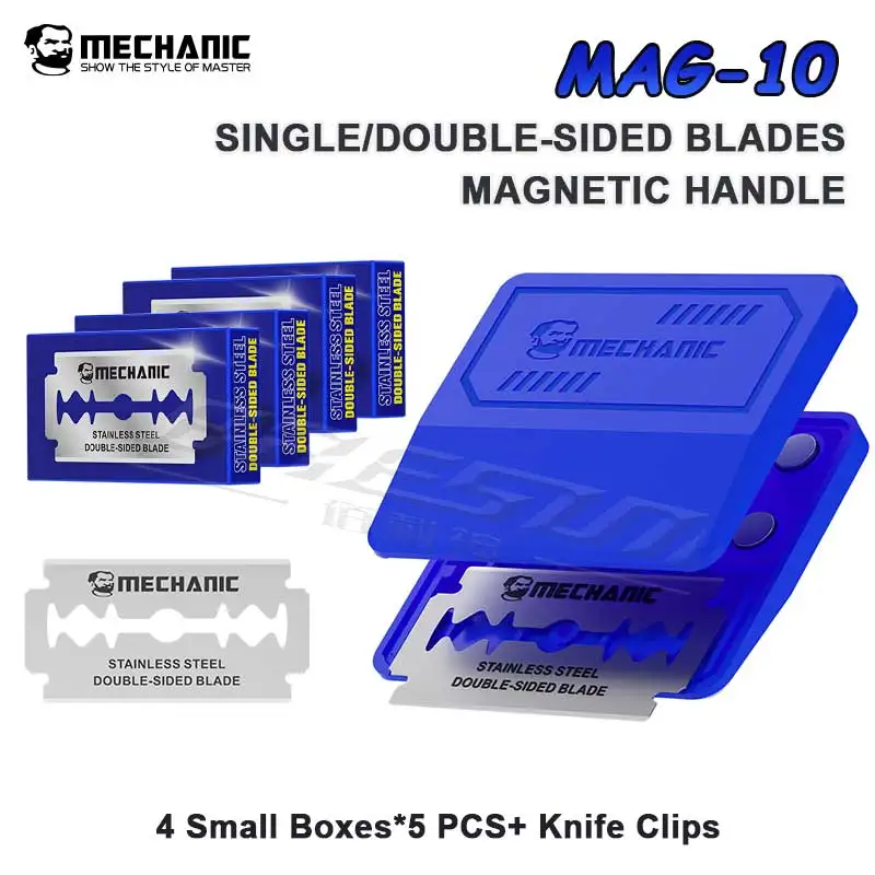 MECHANIC Mag-10 Double-sided Blades Magnetic Handle for Mobile  Phone Repair Screen Frame Removal Adhesive Removal Cutting Tool