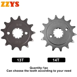 520 13T 14T Tooth Motorcycle Front Sprocket Gear Wheel Cam Pinion For Honda Road CBF250 04-05 CBX250 Twister Brazil CBF CBX 250