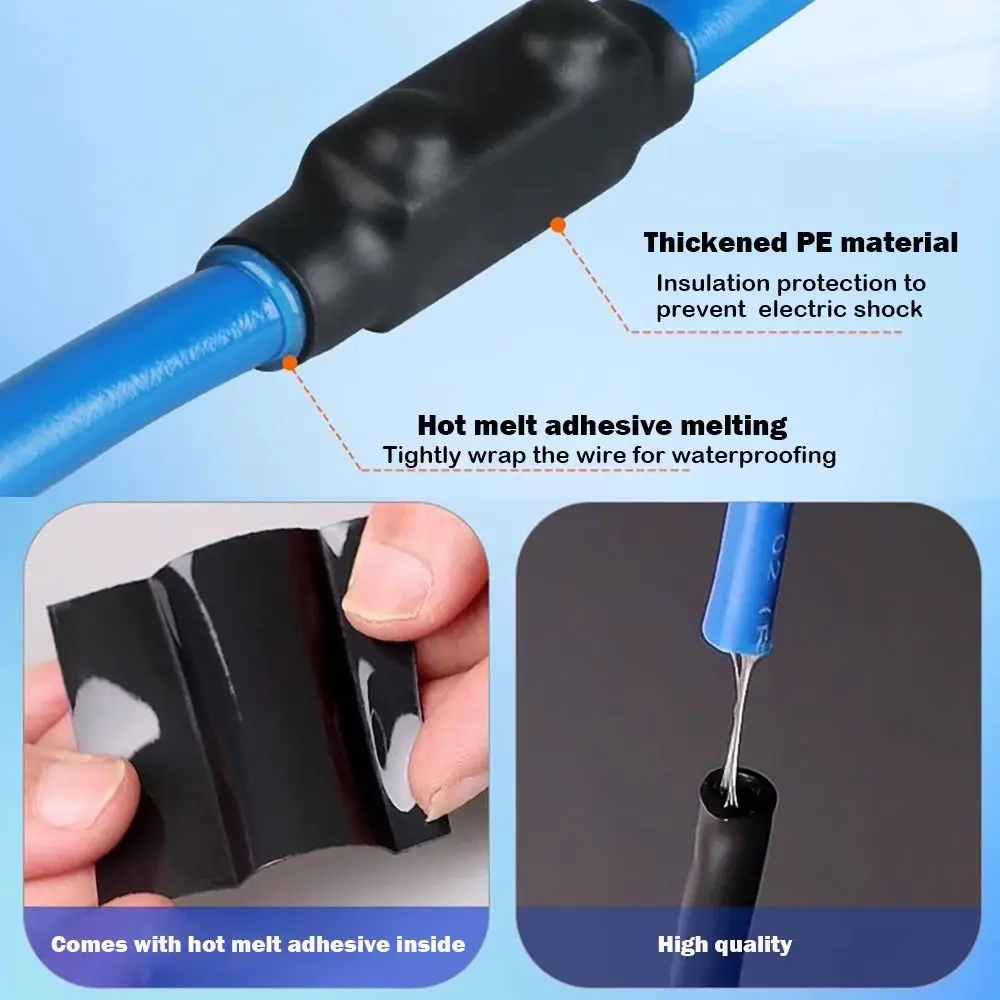 With Heat Shrink Tubing Brass Terminal Block High Current Pressure Free High Power Splitter Waterproof Wiring Connector