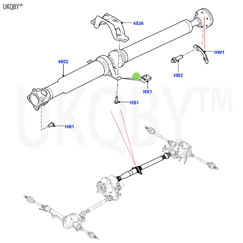 La nd R ov er Di sc ov er y 2017 LR082558 Axle Assembly - Drive