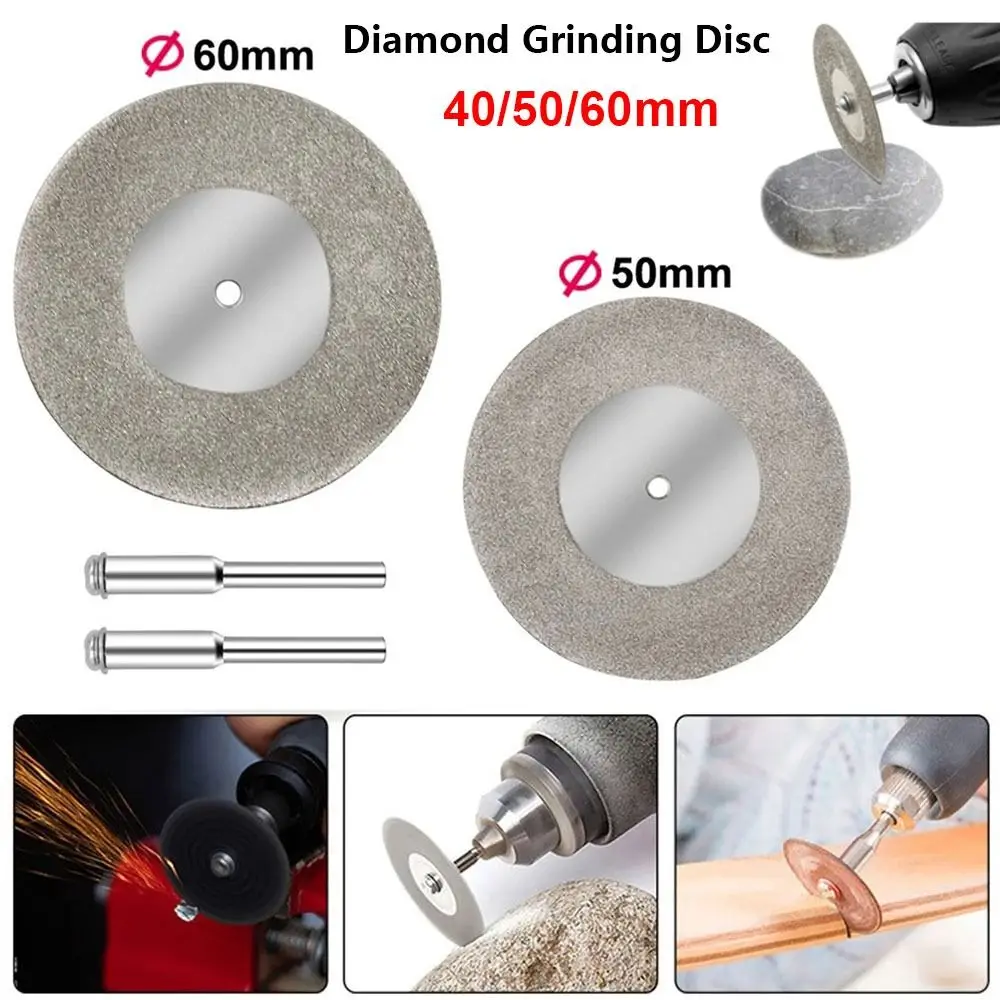2Pcs/Set Durable Dry/Wet Grinding Disc Metal 40/50/60mm Diamond Grinding Wheel Small Abrasive Discs Rotary Tool Accessories view 4