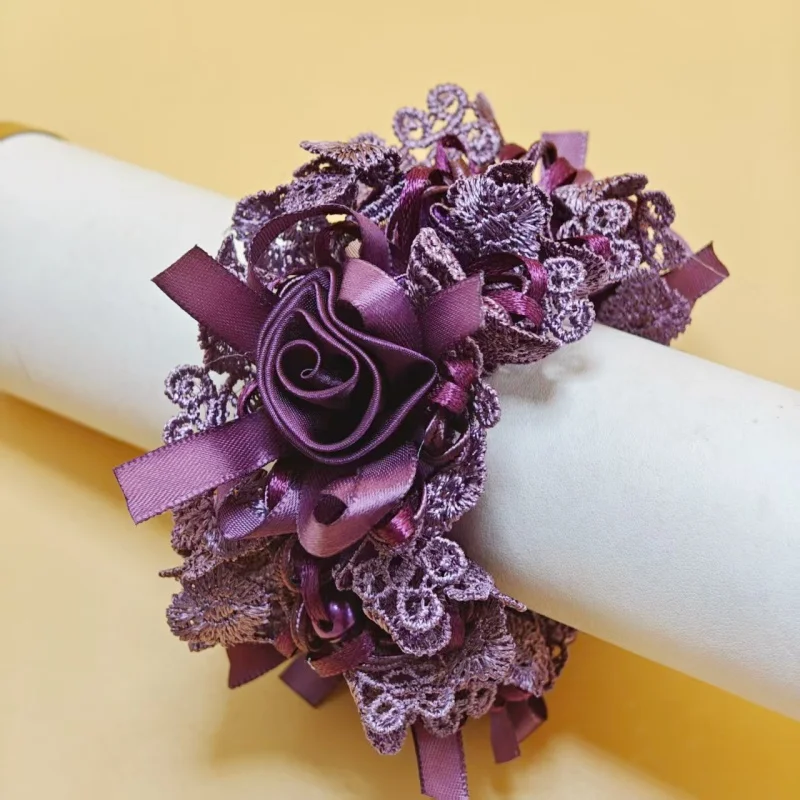 Haargummis Kopf Blume Gummi Gummibänder Pеkuuки Mohamedс Zubehör Para El Cabello Haarschmuck für Frauen – Detail 16