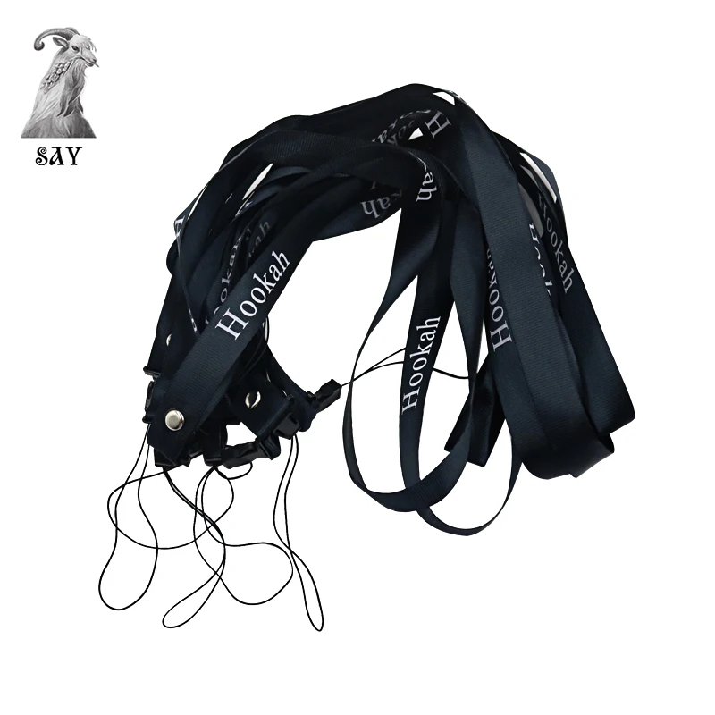 

SY 1PC Black Nylon Hang Rope Suit For Shisha Mouthpieces Smoking Sheesha Chicha Narguile Accessories