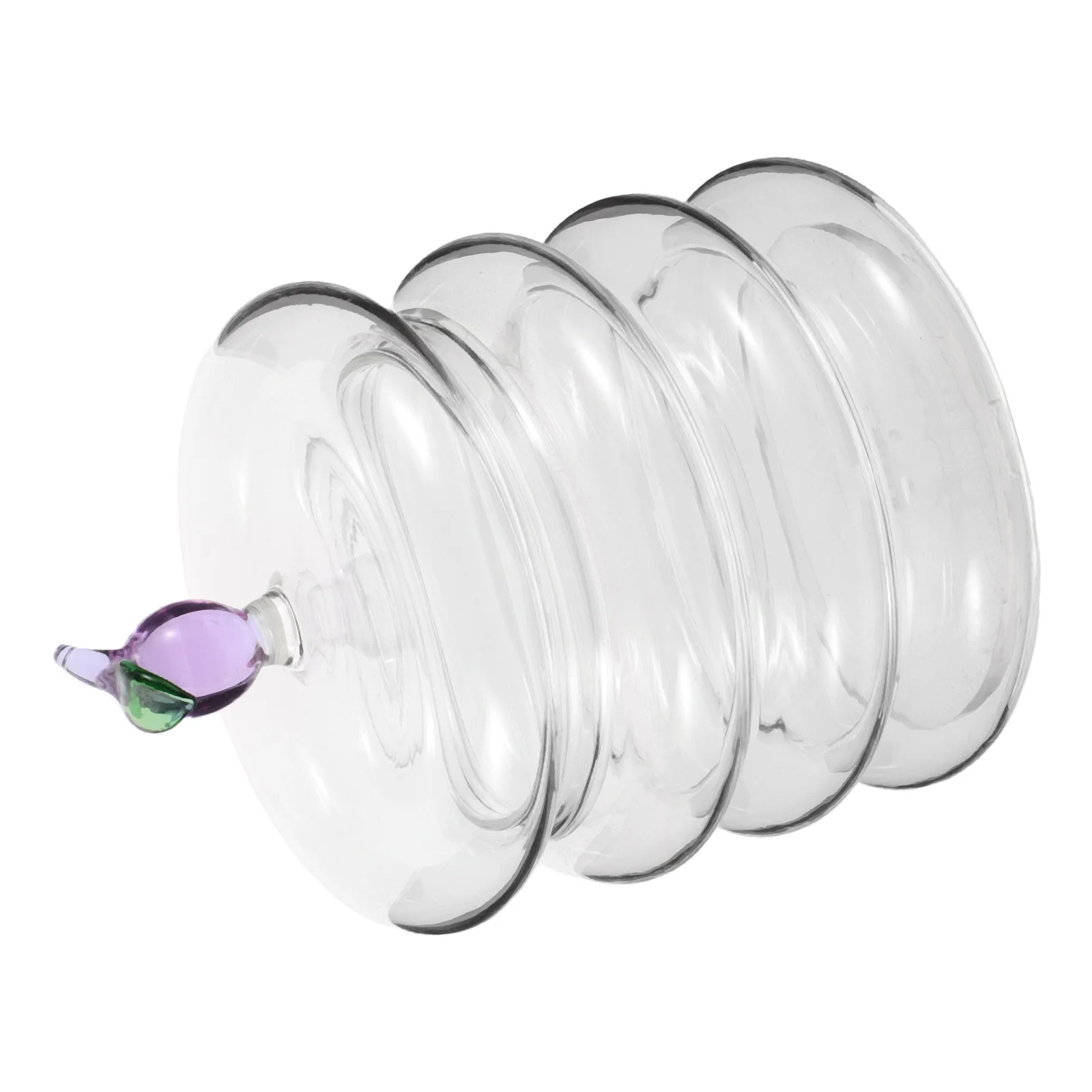 

Glass Candy Box Divided Lid Transparent Decorative Storage Jar Kitchen Nuts Snacks Container Elegant Candy Dish Organizer