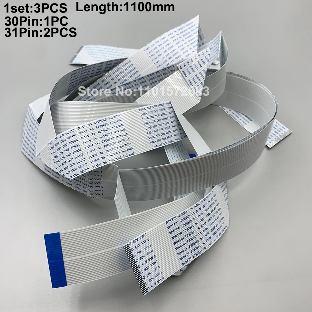 

3pcs Inkjet Printer Original 4880 Data Cable 30pins 31pins for Epson 4880C 4880 4400 4450 Print Head Dx5 FFC Flat Long Cables