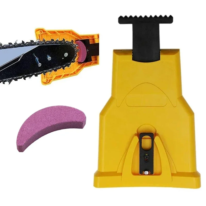 

Chain Saw Sharpening Tool Chainsaw Teeth Sharpener Electric Chain Sharpener Crescent Grinding Stone Portable and Durable