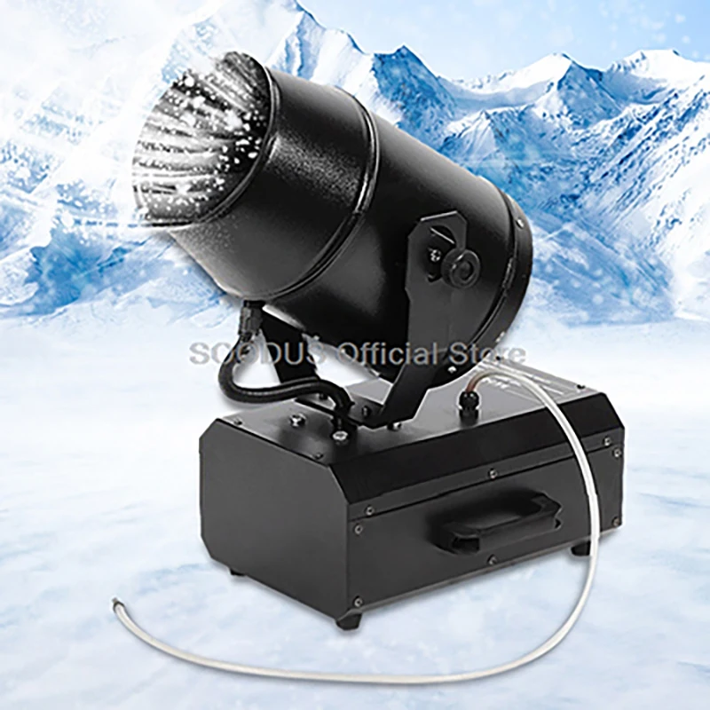 

Artificial Snow Machine 1800W Snow Generator Professions Moving Head Snow Maker Remote Controller Outdoor Party Event Stage Show