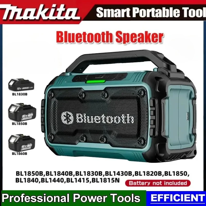 

Makita Bluetooth Speaker USB Type-C Port Charge Waterproof Loudspeaker Stereo Surround For Makita Battery Tools