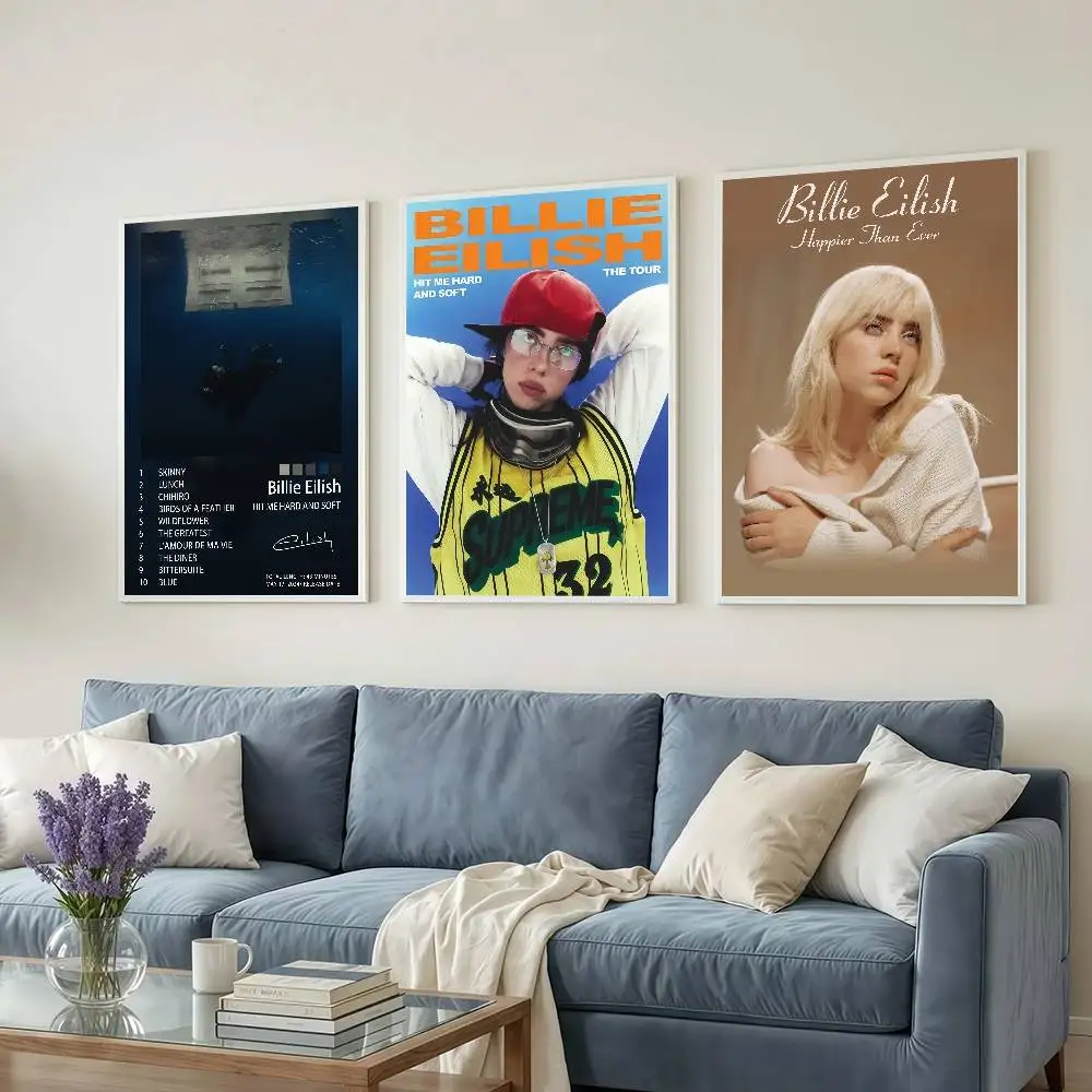 Hit Me Hard and Soft B-BillieS Vintage Posters Dormitory Decorations Bedroom And Living Room Wall Murals Souvenirs