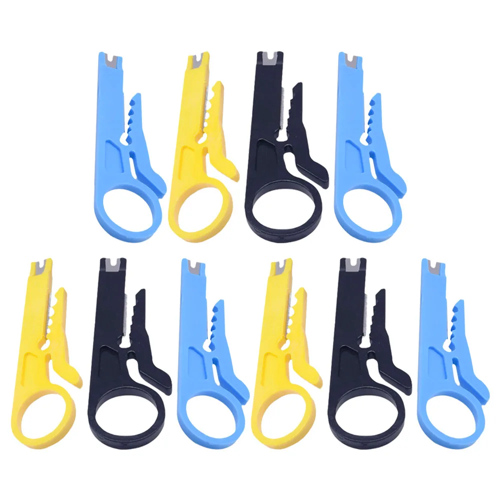 

10pcs Electrician Tool Compact Size Different Wire Sizes Easy Operation Wire Stripper Cutter Home Use
