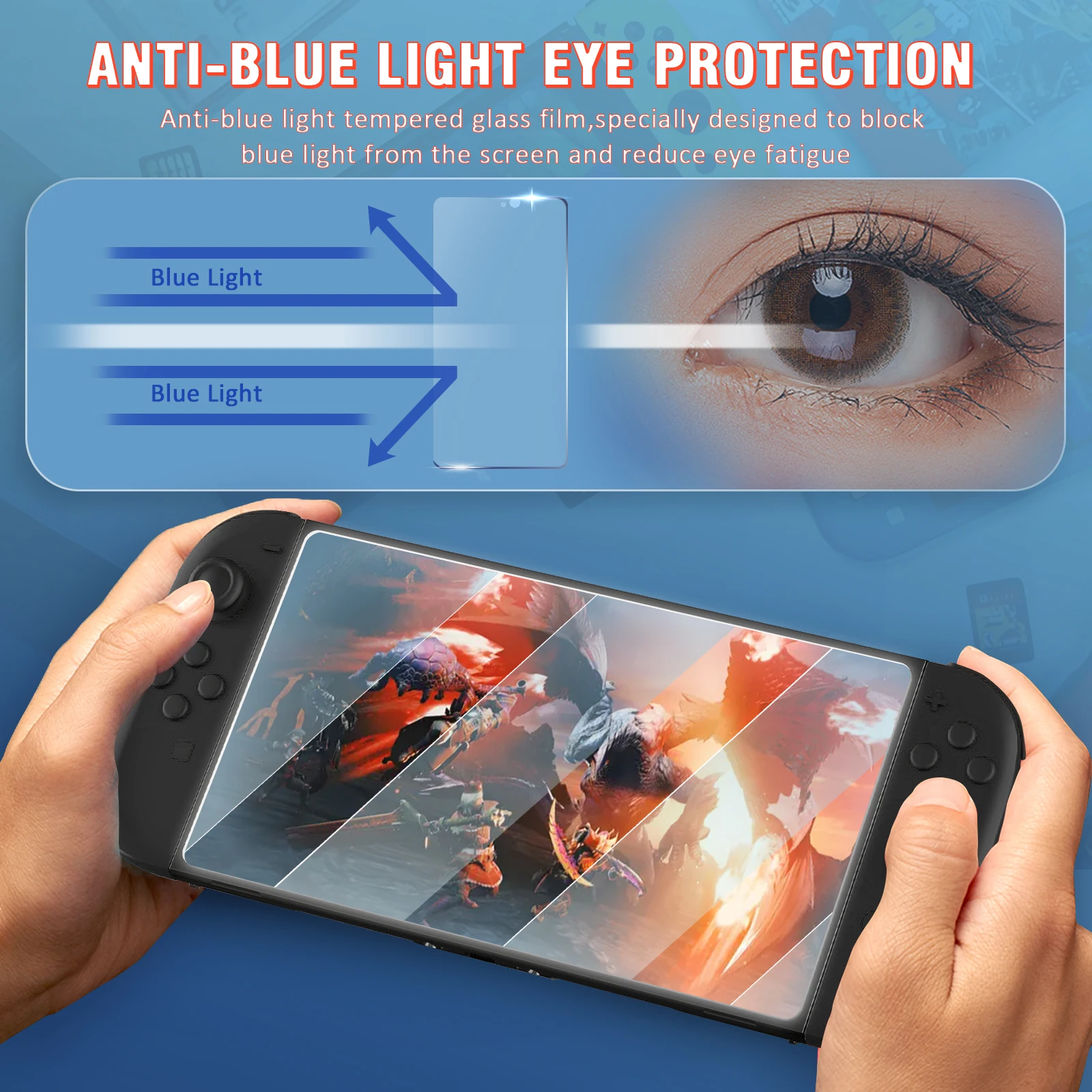 

Switch 2 Accessory Self-Aligning Screen Protector for Nintendo Switch 2 9H Tempered Screen Protector Easy Installation Kit