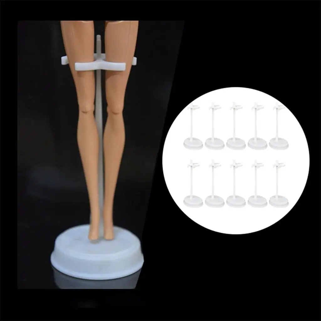 Display Stand para bonecas brinquedo e figuras de ação, suporte, 12in, 10 pcs/set