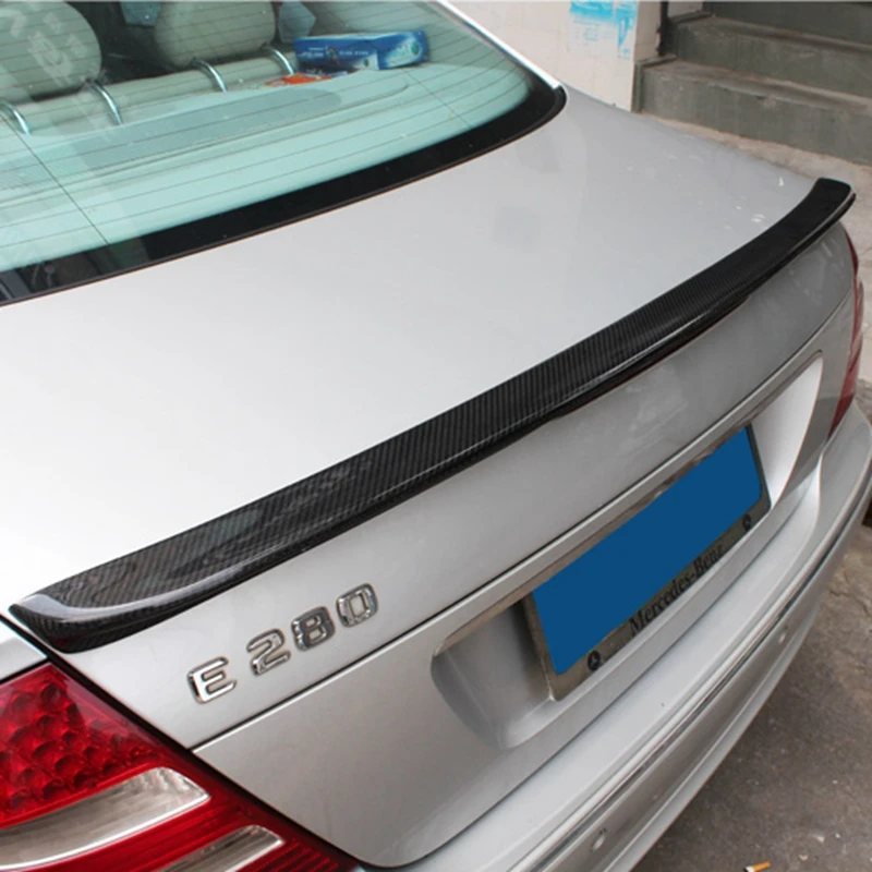 W211 Carbon Fiber Rear Spoiler Wing for Mercedes W211 E Class 4-door Sedan 2003 - 2009 E200 E280 E320 E350 E500 E550