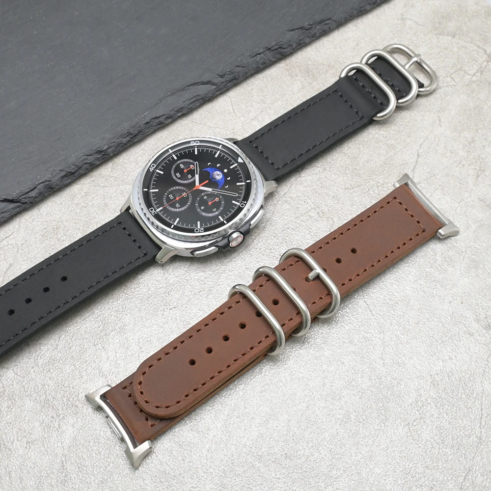 Men Leather Strap F… - image