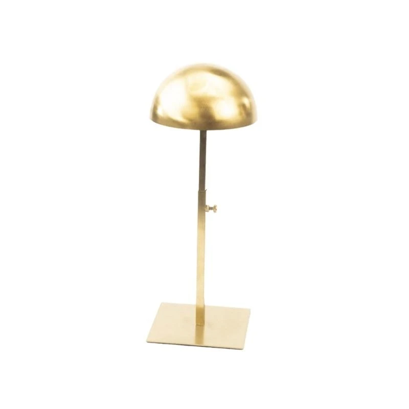 L8RD Adjustable Height Hat Display Stand Stainless Steel Styling Practice Rack