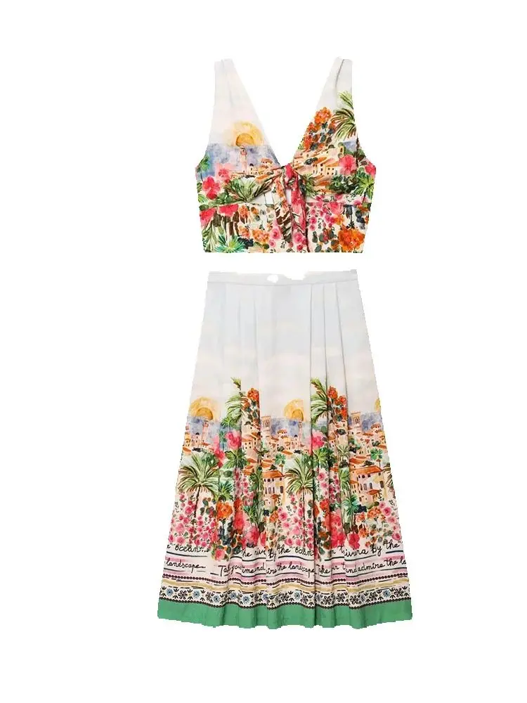 Printed Skirt Sets … - image