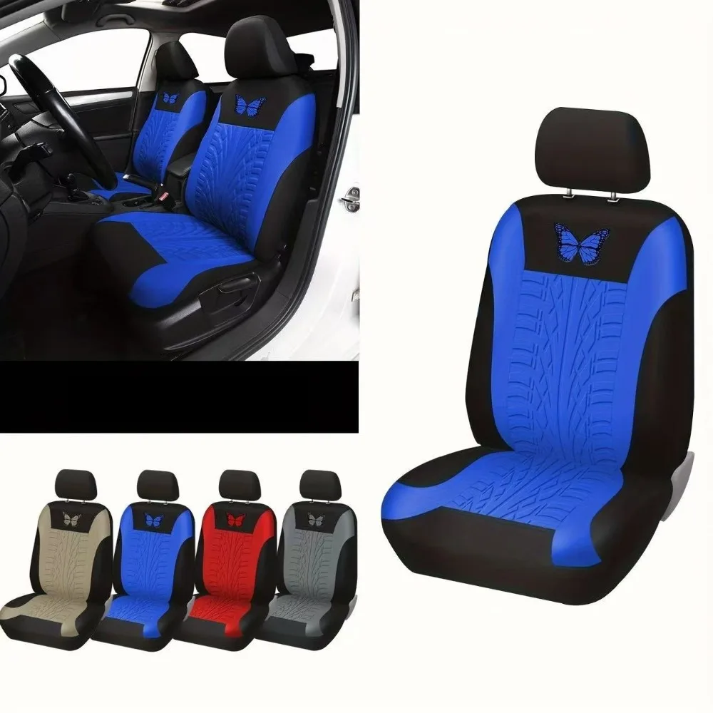 

Butterfly Craft Car Seat Covers All-Season Universal Fit Special Embossed Fabric Cushions Ideal for Women
