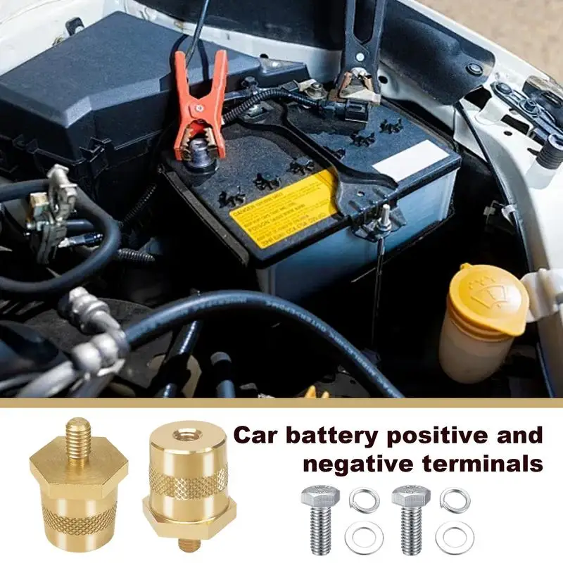 Battery Terminal For Car Positive Negative Battery Terminals Battery Terminal For Marine Car Boat RV Vehicles Automotive