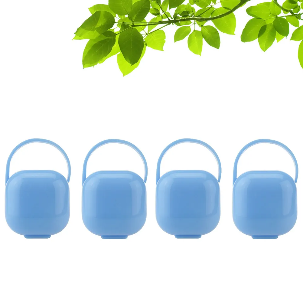 

Набор из 4 чехлов для пустышек: практичные портативные контейнеры для хранения клипсов, держателей и мелких предметов