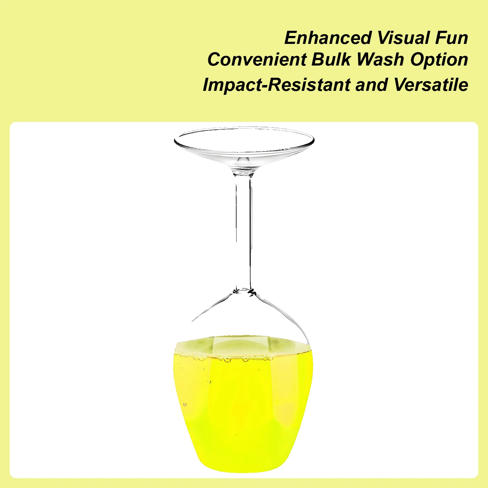 Copa de vino invertida de 400 ml, ideal para espíritus y cócteles, bar en casa y restaurante, mejora tu experiencia de bebida