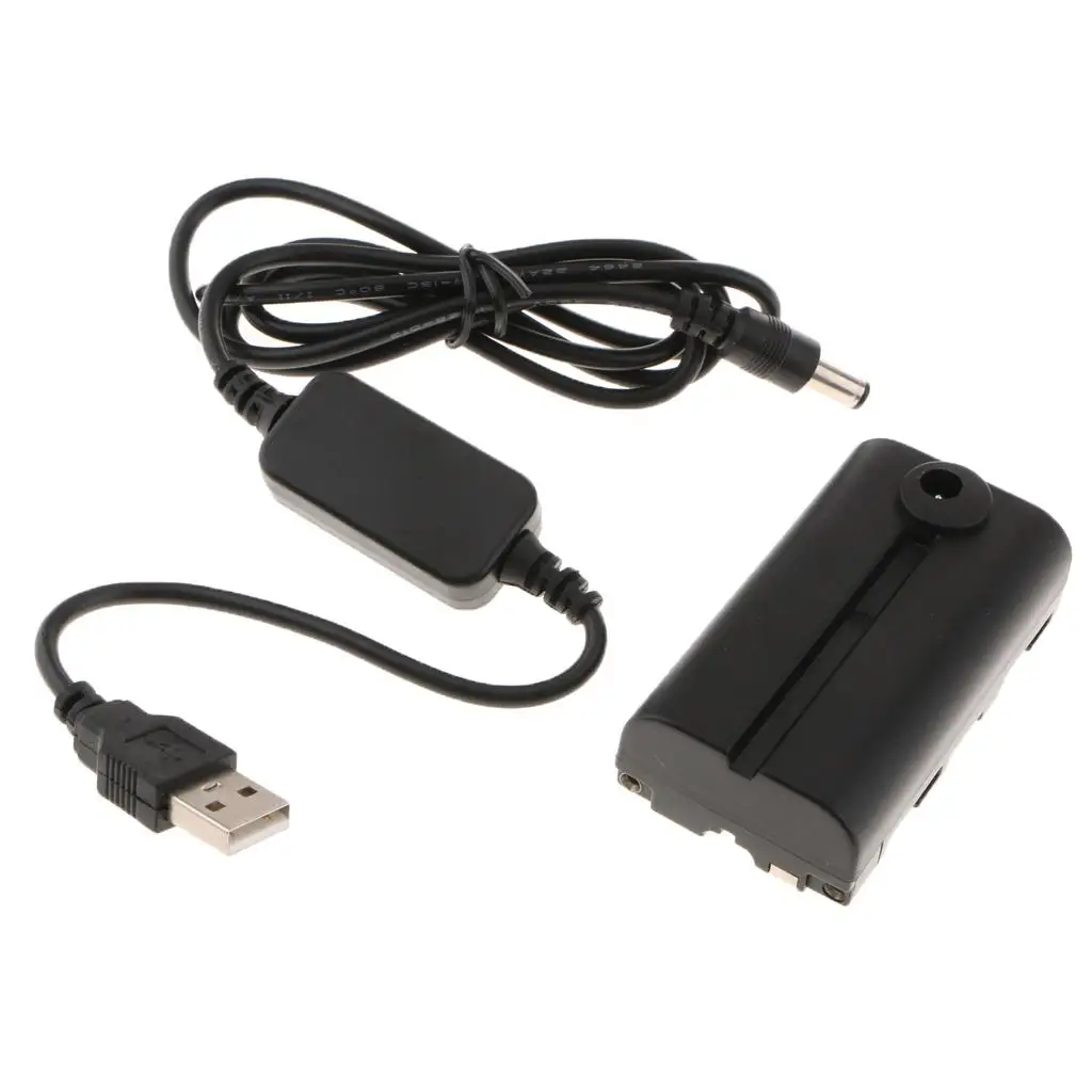 

USB-кабель-переходник DC (черный) для зарядки и подключения видеосвета/камеры