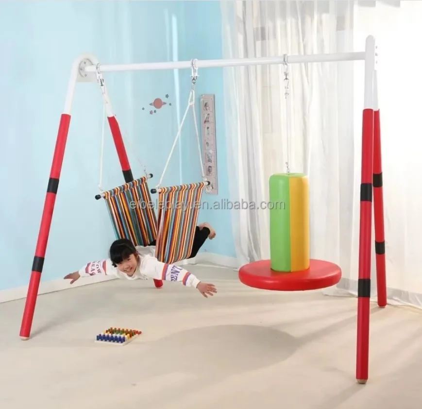 Eibele Kids Indoor Play Equipment Balance Training Equipment Semi-cylindrical Autism Swing Sensory Gym Therapy Swing for Sale