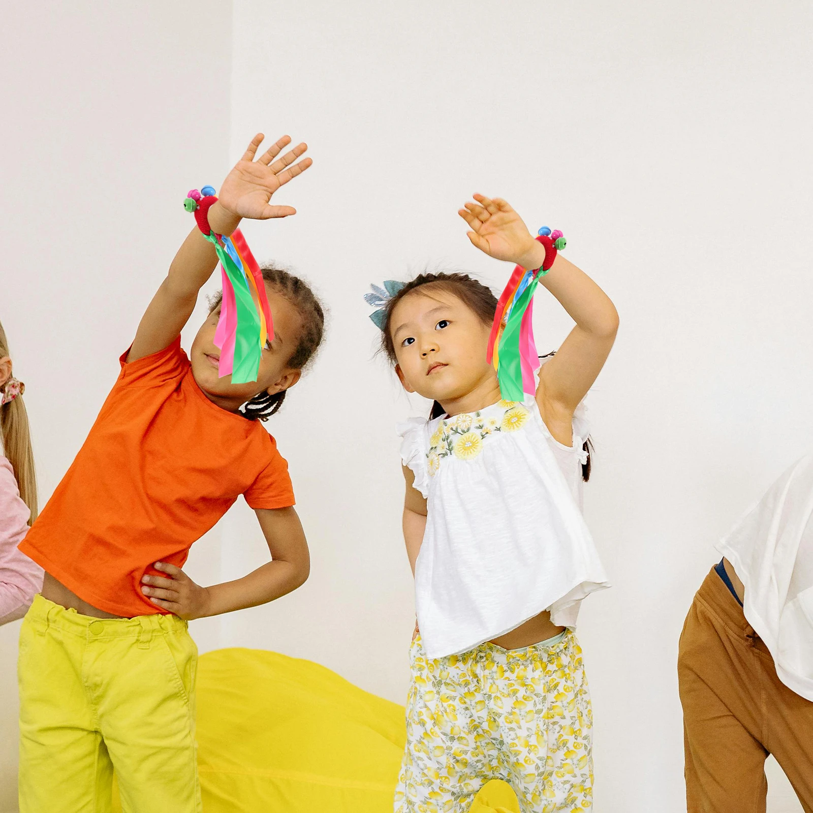 Ribbon Bracelet Hand Dancing Motion Kite Baby Bell Dance Streamers Toy Rattles Bed Bells Toys
