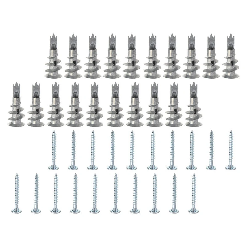 

Hot YO-100 Pcs Screws Useful Creative Practical Plasterboard Fixings Drywall Anchors Anchor Screws For Home