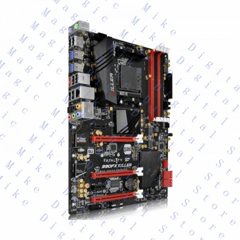 

H FOR ASRock 990FX Killer Socket AM3+ AMD 990FX Motherboard DDR3 USB/3.1 With I/O