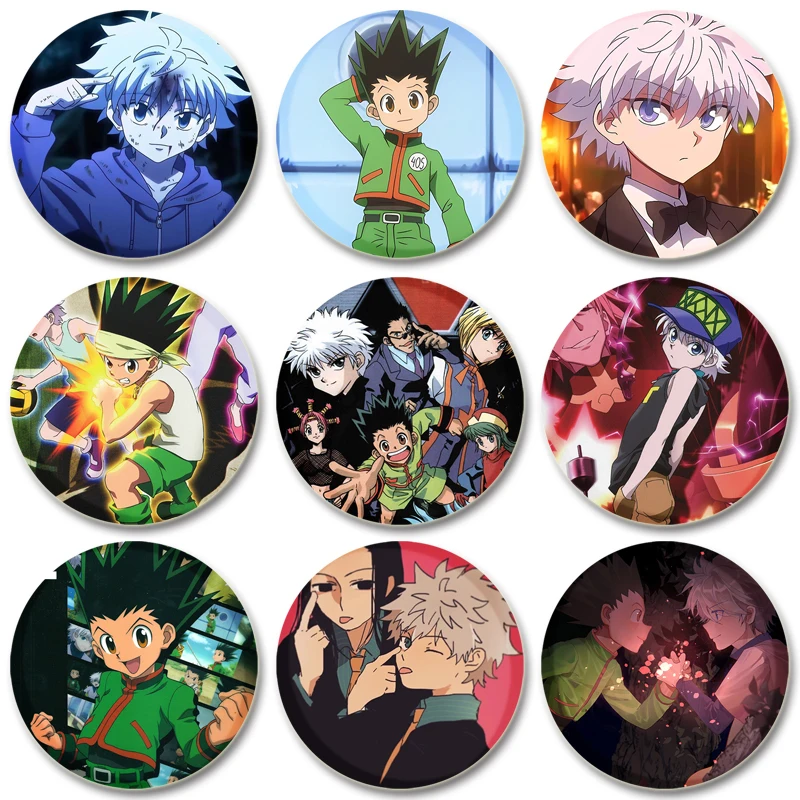 Hunter X Hunter Pin broche hecho a mano para ropa insignia de Cosplay de dibujos animados mochila decoración joyería regalo