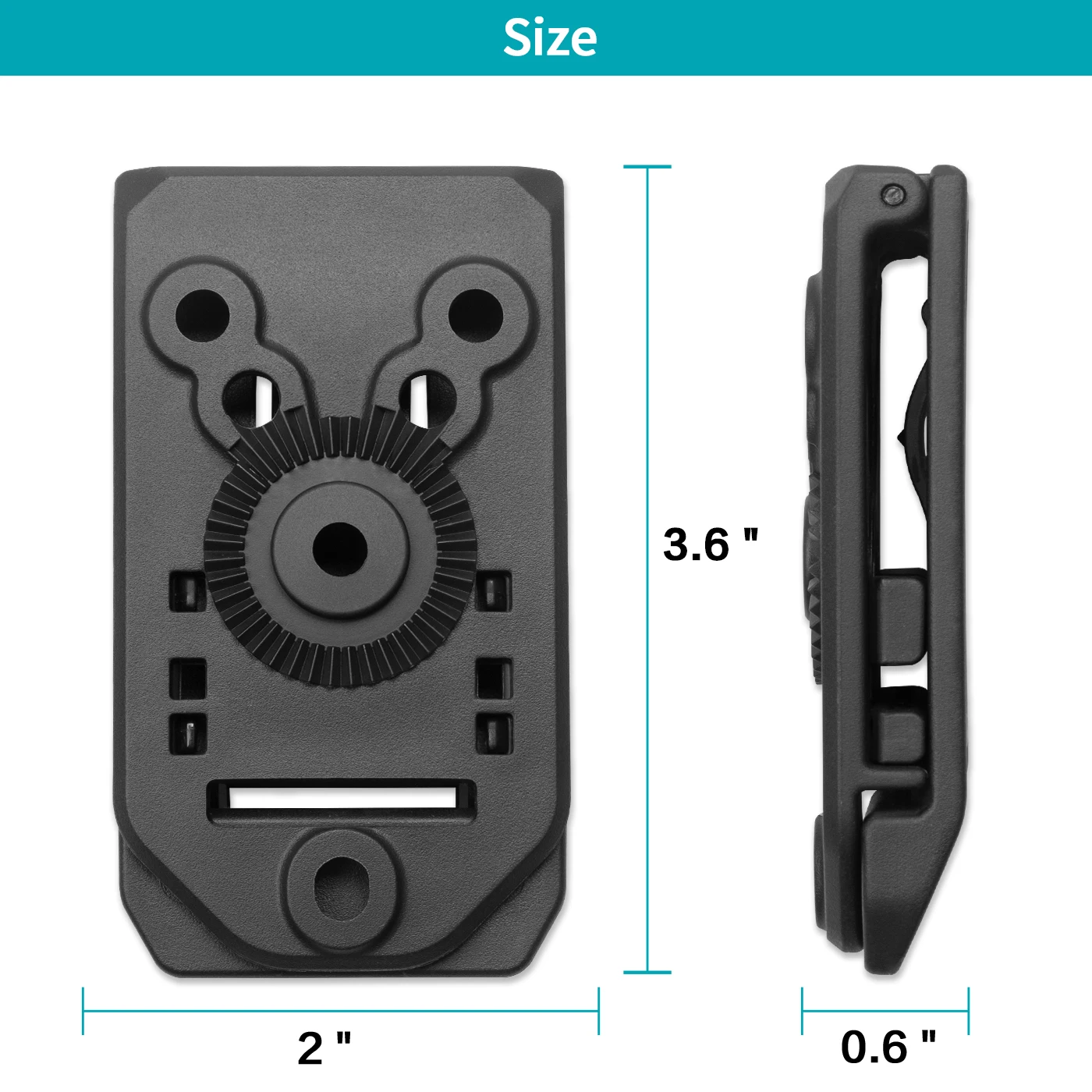 Gun&Flower Tactical Duty Belt Holster Accessory Belt Attachment For Kydex Waist Clip Tool Kit Fits 1.5\