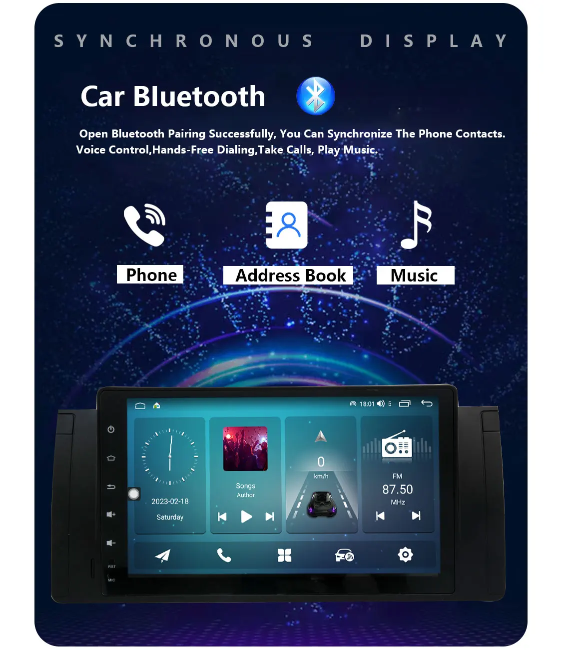 CHSTEK Carplay Android 13 Radio7'' For BMW 5 Series E39 X5 E53 M5 1995-2007 Multimedia Player GPS Navi WIFI 4G Bluetooth Stereo