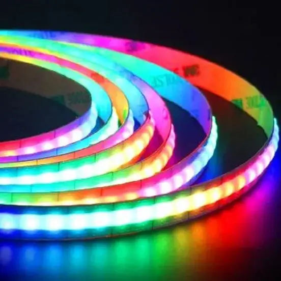 RGBIC COB LED Strip Light WS2811 WS2812 DC 5V Pixel Addressable 160LEDs/m Full Dream Color 5mm 10mm Rainbow Light Tape