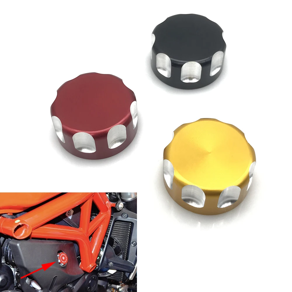 Motorcycle Water Tank Cover For Ducati 1198 848 Desert-X DIAVEL MONSTER MULTISTRADA 1200 1260 950 PANIGALE Radiator Coolant Cap