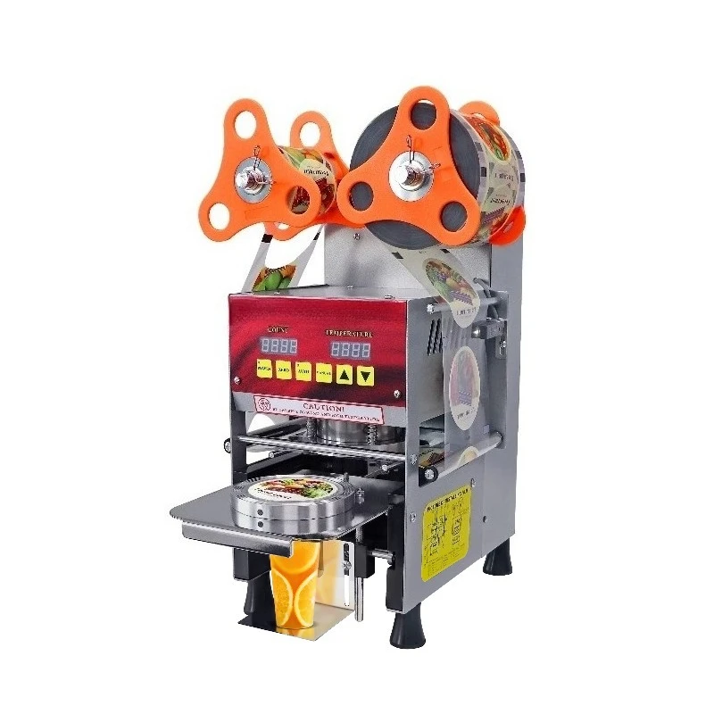 Fully Automatic Sealing Machine With Digital Counter  Temperature Display Commercial Auto Sealer for Paper and Plastic Cups
