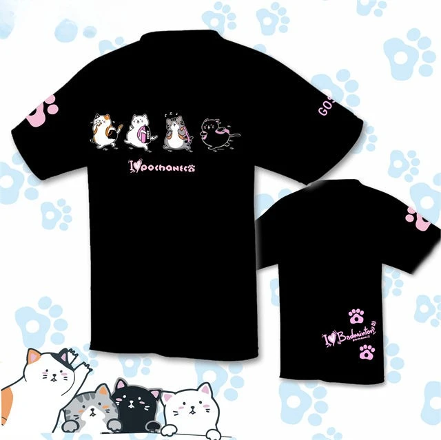 

Pochaneco летняя хлопковая рубашка для бадминтона с короткими рукавами, впитывающая пот, мужская и женская рубашка для бадминтона, повседневная футболка