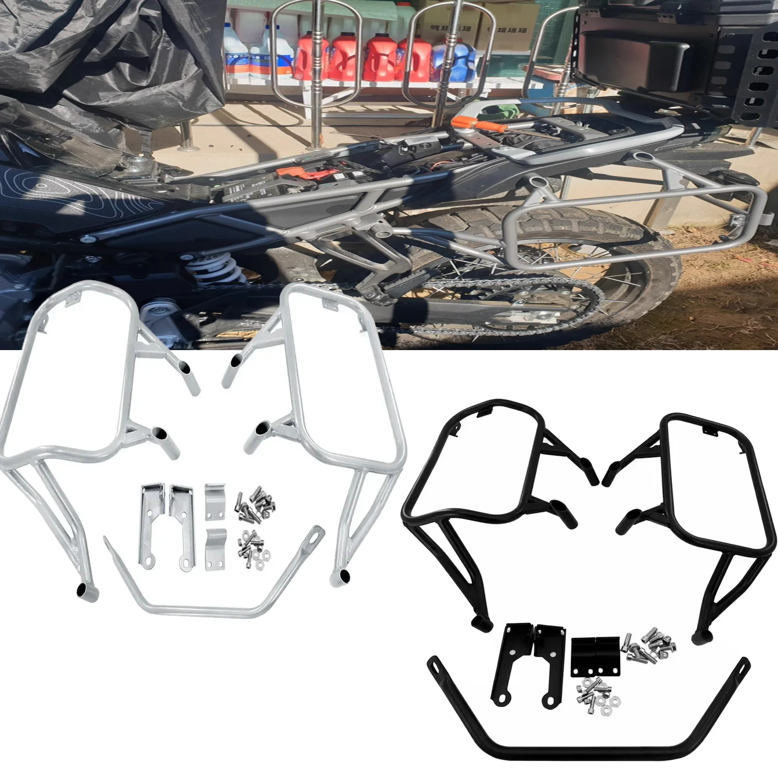 

For CFMOTO 450MT 450-MT Motorcycle Luggage Box Bracket Pannier Rack Saddlebag Support Accessories Side bag Bracket Luggage Parts