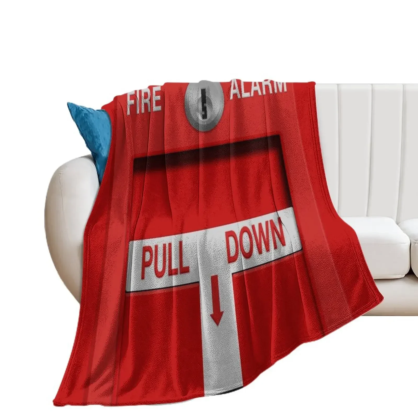 Fire Alarm Pull Station Throw Blanket For Baby Decorative Beds Travel Hair Blankets