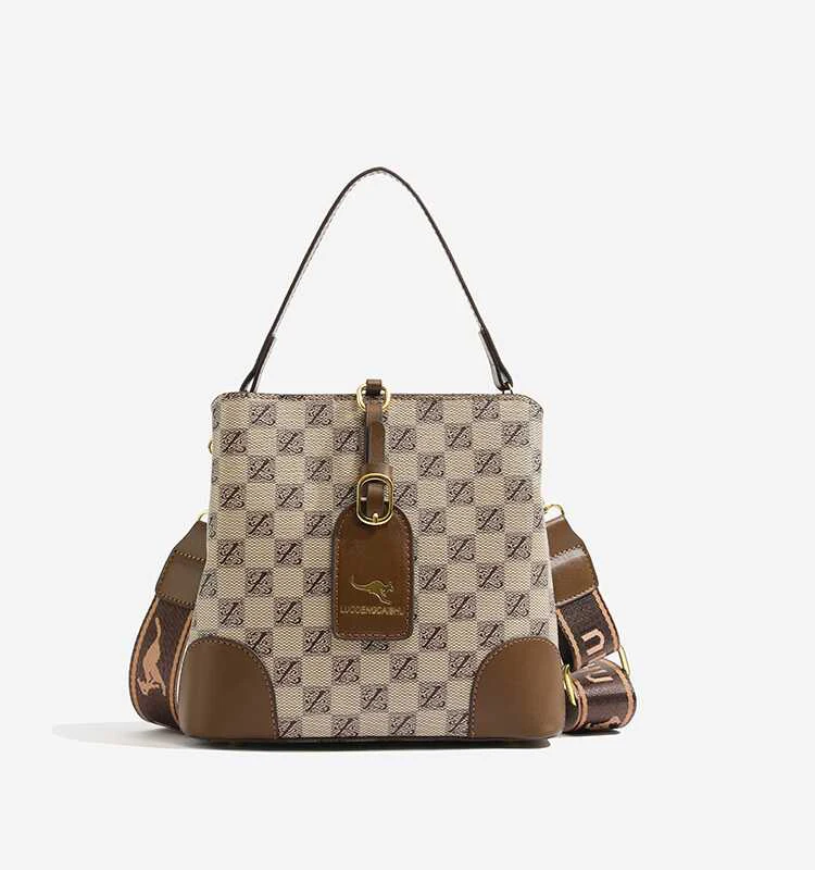 High Quality Vegan Leather Crossbody Bag for Women Travel Tote Shoulder Bucket Bag Large Top Handle Satchel Handbag Purse image 2