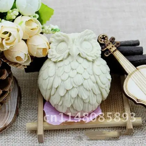 3D Owl Silicone Cake Mold Cartoon Fondant Gummy Jelly Candy Chocolate Soap Clay Crafts Making Molds Cake Decoration Baking Tools