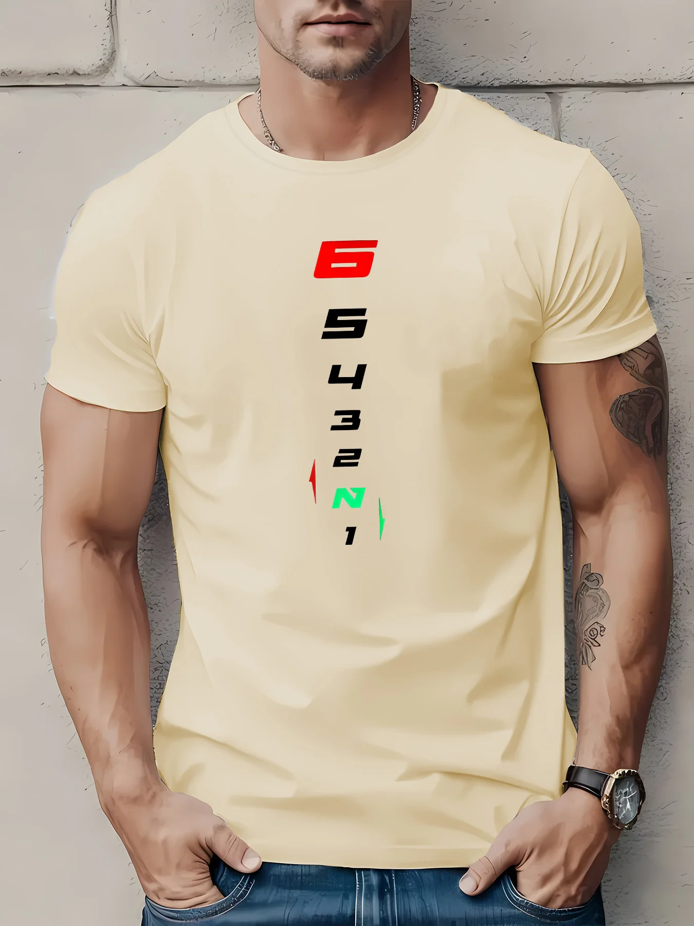100% pure cotton men's loose T-shirt breathable short sleeved round neck minimalist solid color multi-color optional
